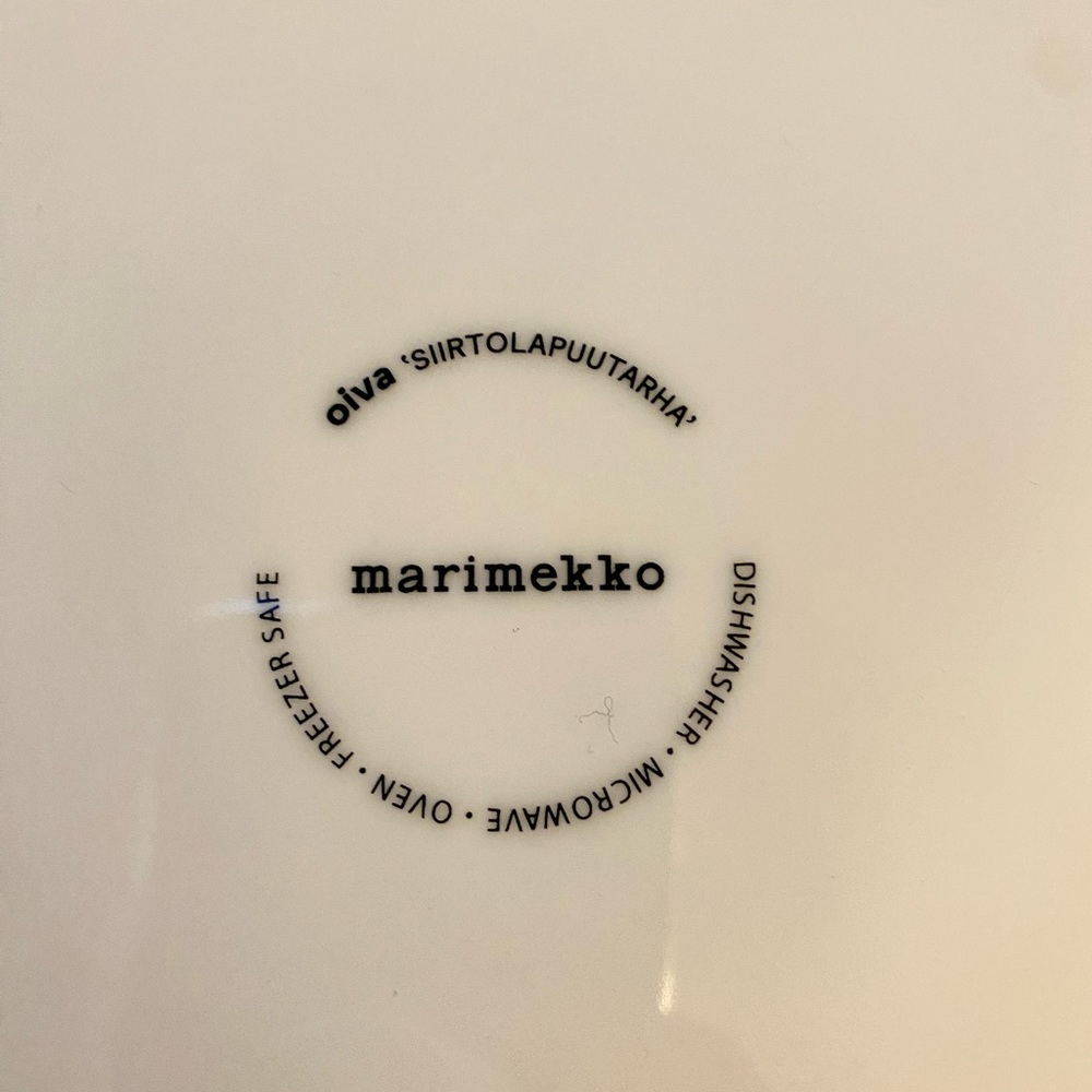 Marimekko Oiva Siirtolapuutarha dinner plates - last one - Picture 3 of 5